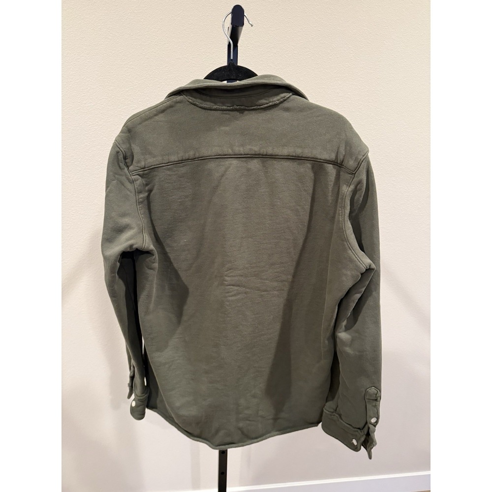 Frank & Eileen Sweatshirt Button up Triple Fleece rosemary thyme Green Size M - Picture 3 of 6